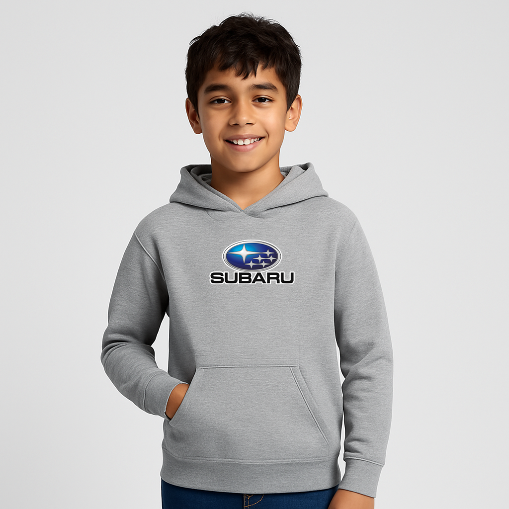 Youth Kids Subaru Car Pullover Hoodie